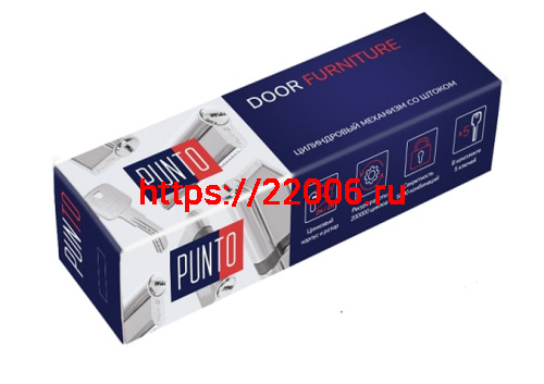 Цилиндровый Punto (Пунто) механизм Z3007Tang85(50+10+25) со штоком CP хром фото 3