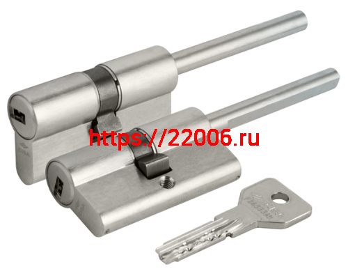 Цилиндровый механизм Cisa (Чиза) под вертушку (дл. шток) ASIX OE307-07.12 (60 мм/25+10+25), НИКЕЛЬ Цилиндровый механизм Cisa (Чиза) под вертушку (дл. шток) ASIX OE307-07.12 (60 мм/25+10+25), НИКЕЛЬ