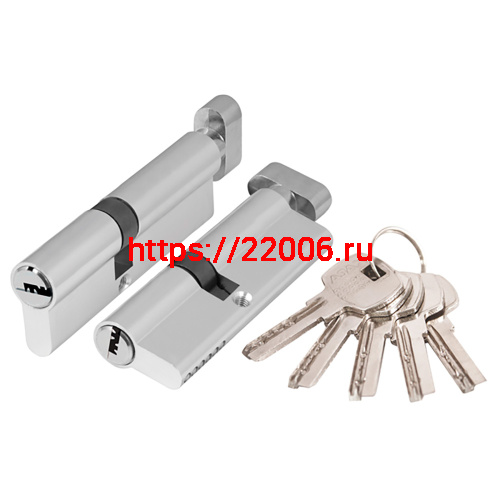 Цилиндровый Ajax (Аякс) механизм (AX202/80) AX2002Knob80 (35+10+35) CP хром с вертушкой Цилиндровый Ajax (Аякс) механизм (AX202/80) AX2002Knob80 (35+10+35) CP хром с вертушкой