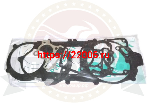 Набор прокладок двигателя GY6-60 44,00 мм FT50QT-10 длинный 12" Набор прокладок двигателя GY6-60 44,00 мм FT50QT-10 длинный 12"