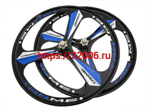 26" Колеса для велосипеда литые 3 луча (комплект), пром.подшип., быстросъем.колеса под диск.торм. 26" Колеса для велосипеда литые 3 луча (комплект), пром.подшип., быстросъем.колеса под диск.торм.