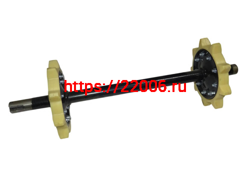Вал ведущий мотобусировщика (со звездочками) 500мм,  (ПР)