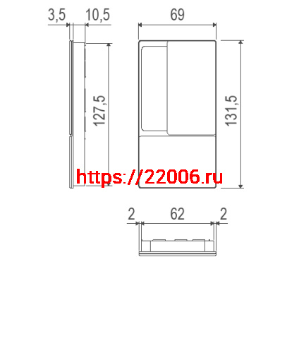 B30003.01.93 AGB (АГБ) Ручка WAVE под цилиндр (черный), для раздвижных дверей фото 2