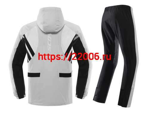 Дождевик SCOYCO RC09 серый с черным, р-р  XL фото 2