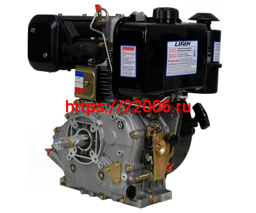 Двигатель LIFAN 13 л.с. С188F дизельный (вал d25 мм) руч старт, без кат. фото 2 Двигатель LIFAN 13 л.с. С188F дизельный (вал d25 мм) руч старт, без кат. фото 2