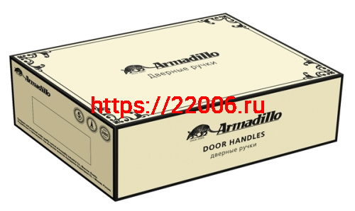 Ручка Armadillo (Армадилло) раздельная Bella CL2 СP-8 Хром фото 3