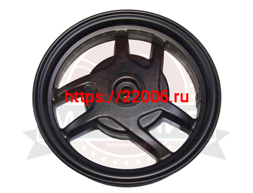 Обод 10" задний литой, барабан. тормоз 2,15-10 скутер CITY PG (колодки 110мм) (044) фото 2 Обод 10" задний литой, барабан. тормоз 2,15-10 скутер CITY PG (колодки 110мм) (044) фото 2