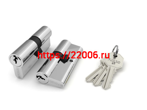 Цилиндровый Fuaro (Фуаро) механизм 100 CA 68 mm (26+10+32) CP хром 3 кл. Цилиндровый Fuaro (Фуаро) механизм 100 CA 68 mm (26+10+32) CP хром 3 кл.