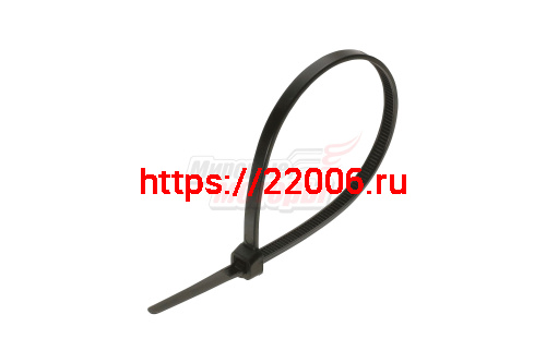 Хомут нейлоновый 3,6*150 мм черный (уп=100 шт.) Хомут нейлоновый 3,6*150 мм черный (уп=100 шт.)