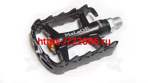 Педали Вело алюминий 95х72х24мм, МТB MALAGE, ось CrMo,1 шар.подш.+1 подш.скольж,черн.,син, mlg-AR07, фото 3 Педали Вело алюминий 95х72х24мм, МТB MALAGE, ось CrMo,1 шар.подш.+1 подш.скольж,черн.,син, mlg-AR07, фото 3