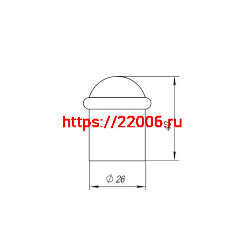 Упор Punto (Пунто) дверной напольный DFIX/F40 (DS PF-40) BL-24 черный фото 3 Упор Punto (Пунто) дверной напольный DFIX/F40 (DS PF-40) BL-24 черный фото 3