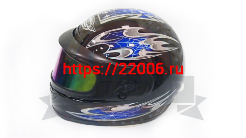 Шлем интеграл FALCON XZF01, размер S (59-60) (тонированный визор) decal red black 1 black grey blue фото 4