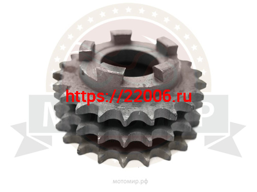 Звездочка Буран (УСИЛЕННАЯ)  Z21 104 вала 3х рядная (9,525 0B-3 GL) (УСИЛЕННАЯ) пр-во ИжТехМаш