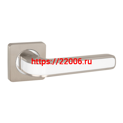 Ручка Punto (Пунто) раздельная K.ZQ51.FUTURA (FUTURA ZQ) SN/WH-19 матовый никель/белый Ручка Punto (Пунто) раздельная K.ZQ51.FUTURA (FUTURA ZQ) SN/WH-19 матовый никель/белый