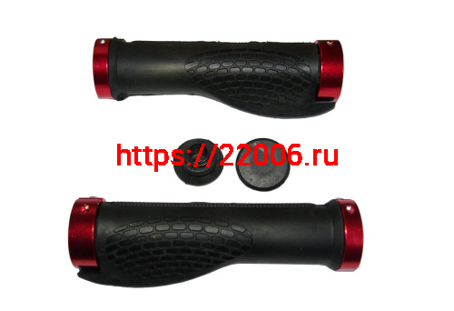 Грипсы для велосипеда 130мм, резина, анатомические, с алюминиевыми зажимами/ручки на руль, черные фото 2 Грипсы для велосипеда 130мм, резина, анатомические, с алюминиевыми зажимами/ручки на руль, черные фото 2