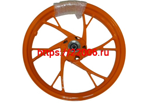 Обод 17" передний литой,  диск. тормоз 2,5-17  NITRO200  XY200-9  6 отв. (ось 15мм) (54020262) фото 2