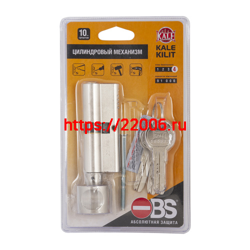 Цилиндровый механизм Kale kilit (Кале килит) с вертушкой 164 OBS SCE/120 (40+10+70) mm никель 5 кл. фото 2