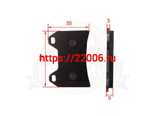 Колодки тормозные дисковые перед. CB400 (фирменные) (компл.-2шт.)