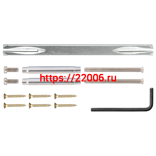 Ручка Punto (Пунто) раздельная R.TL54.LOGICA (LOGICA TL) 140mm SN/CP-3 матовый никель/хром фото 4