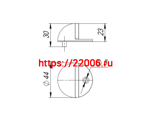 Упор Punto (Пунто) дверной напольный DFIX/F50 (DS PF-50) SN-3 мат.никель фото 3 Упор Punto (Пунто) дверной напольный DFIX/F50 (DS PF-50) SN-3 мат.никель фото 3