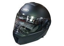 Шлем модуляр YM-929_3 "YAMAPA", (подбородок откидывается) TRANSFORMER, черный матовый, разм. L  NEW