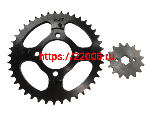 Венец (Z41) 428 (d54mm - 4 x 49mm) Альфа + Звезда (Z15) 428 (d14-17mm, 6 шлиц, 2х30) (компл) Венец (Z41) 428 (d54mm - 4 x 49mm) Альфа + Звезда (Z15) 428 (d14-17mm, 6 шлиц, 2х30) (компл)