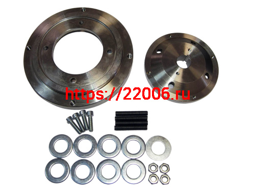 Переходник для установки на Агрос дв. LIFAN 8-9 л.с., посадка (4 отв. х 80 мм, цент. отв. 90 мм.)