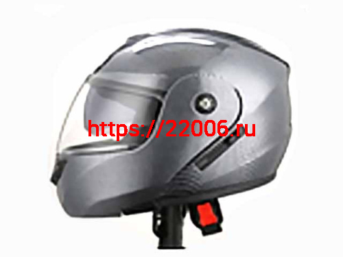 Мотошлем VIRTUE MD-903 трансформер с визором серый карбон (M)