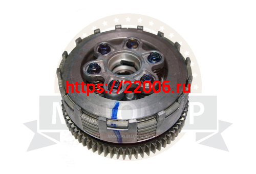 Барабан сцепления 166FMM в сборе (8 пазов+8 полупазов) 6 болтов 6 дисков 70Т (НАБОР) Барабан сцепления 166FMM в сборе (8 пазов+8 полупазов) 6 болтов 6 дисков 70Т (НАБОР)