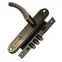 Замок Punto (Пунто) цилиндровый в комплекте с ручкой LOCKSET15.CRONA.4061-3 (KIT P15 4061/3 CRONA) AB бронза