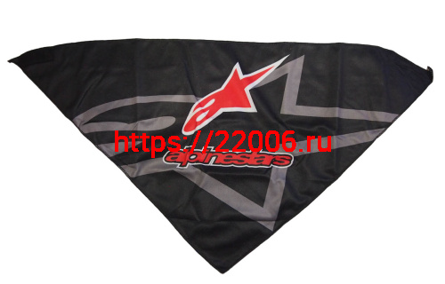 Платок мото/скутер ГРАФИКА (треугольный, сзади на липучке, защита дыхания, ЗВЕЗДА/AlpineSt SA0001 фото 2