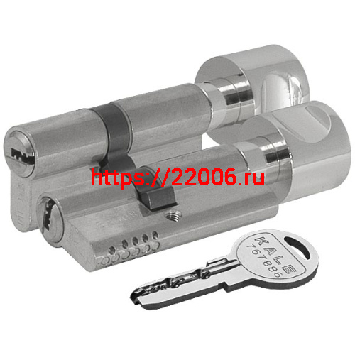 Цилиндровый механизм Kale kilit (Кале килит) с вертушкой 164 OBS SCE/81 (45+10+26) mm никель 5 кл. фото 3