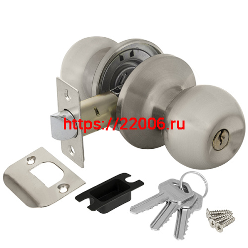 Ручка Ajax (Аякс) защелка DK682 SN-ET (6082 SN-E) (кл./фик.) мат. никель