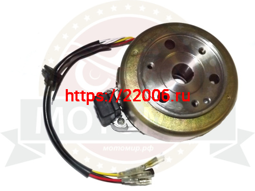 Зажигание Альфа "Zodiak" Шторм 1Р54FMI в сборе (с маховиком) 2 катушки (генератор) фото 2 Зажигание Альфа "Zodiak" Шторм 1Р54FMI в сборе (с маховиком) 2 катушки (генератор) фото 2