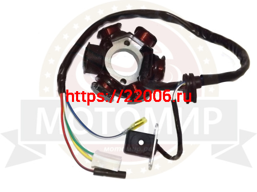 Зажигание Honda Lead 90, GY6-50 голое (без маховика) (статор 5+1 катушек)
