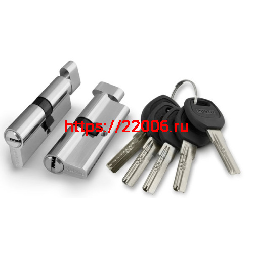 Цилиндровый Punto (Пунто) механизм (A202/100) A2002Knob100(45+10+45) с вертушкой SN никель Цилиндровый Punto (Пунто) механизм (A202/100) A2002Knob100(45+10+45) с вертушкой SN никель