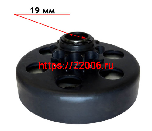 Сцепление  автоматическое, на вал 19 мм, цепь 428, звезда 10 зубов фото 4