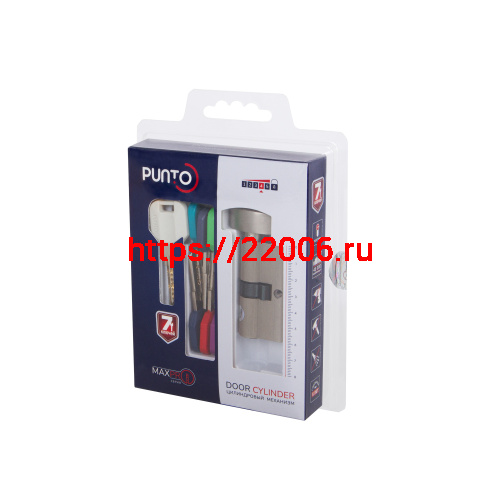 Цилиндровый Punto (Пунто) механизм MaxPro7002Knob65mm(25+10+30) SN никель 7key с вертушкой фото 2