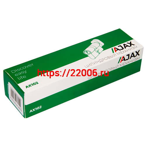 Цилиндровый Ajax (Аякс) механизм (AX102/70) AX1002Knob70 (30+10+30) PB латунь с вертушкой фото 2 Цилиндровый Ajax (Аякс) механизм (AX102/70) AX1002Knob70 (30+10+30) PB латунь с вертушкой фото 2
