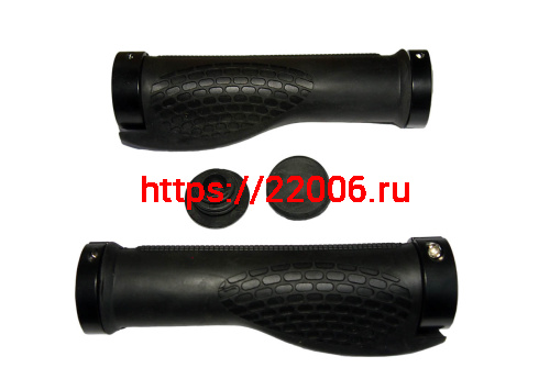 Грипсы для велосипеда 130мм, резина, анатомические, с алюминиевыми зажимами/ручки на руль, черные фото 3 Грипсы для велосипеда 130мм, резина, анатомические, с алюминиевыми зажимами/ручки на руль, черные фото 3