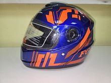 Мотошлем FGN-806-1 закрытый синий (без размера)