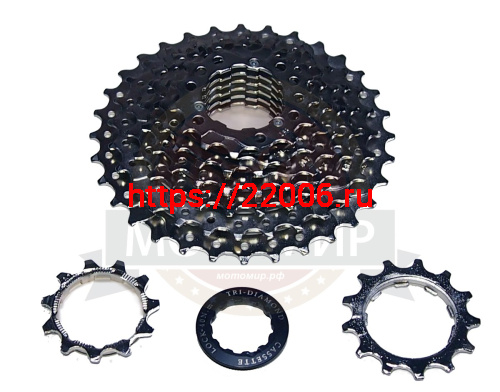 Кассета на 8 скоростей: 11-32Т, сталь, хром CS 8 Кассета на 8 скоростей: 11-32Т, сталь, хром CS 8