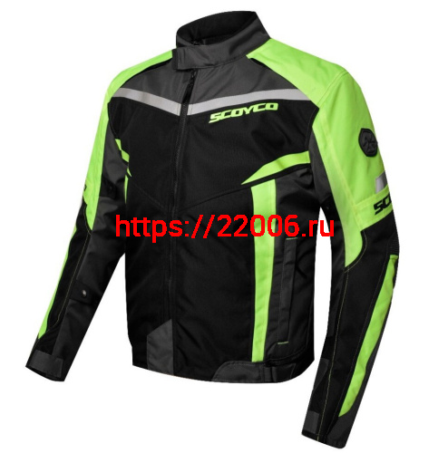 Куртка SCOYCO JK92, черно-зеленая, р-р  XL