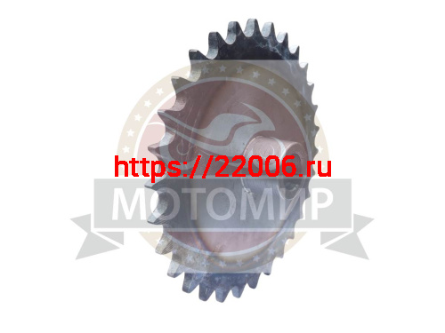 Звезда 30 зуб. (520) цепи, 15.875шаг, на вал d20мм, h28мм, шпонка 6мм, мотобуксировщик
