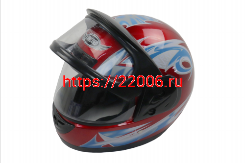 Шлем CONCORD XZF01 красный "XXL(63-64)" (интеграл) фото 2