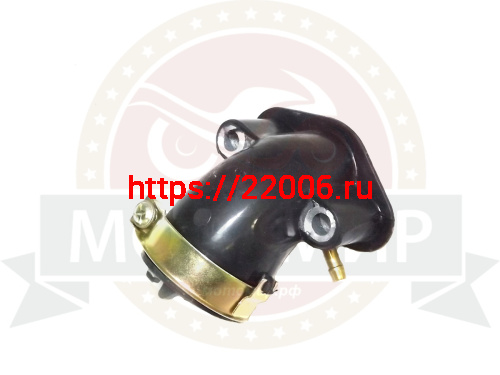 Патрубок карбюратора GY6-50/60/80 (коллектор впускной) резин.