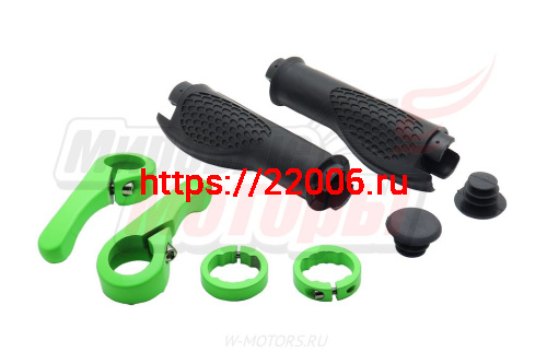 Ручки руля Вело 120мм с расширением под пальцы, с цветными рогами и алюм. цветными наконечниками фото 2 Ручки руля Вело 120мм с расширением под пальцы, с цветными рогами и алюм. цветными наконечниками фото 2