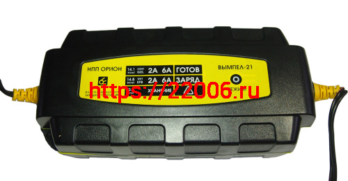 Зарядное устройство Вымпел-21 (AGM, EFB, GEL, WET Ag , WET Sb, WET Сa/Ca, WET Сa/Sb) (автоматич, 6А)