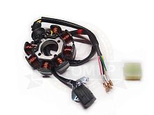 Зажигание CB250, Zongshen ZS 172FMM голое (без маховика) (статор 7+1 катушек) (100104175-0002)