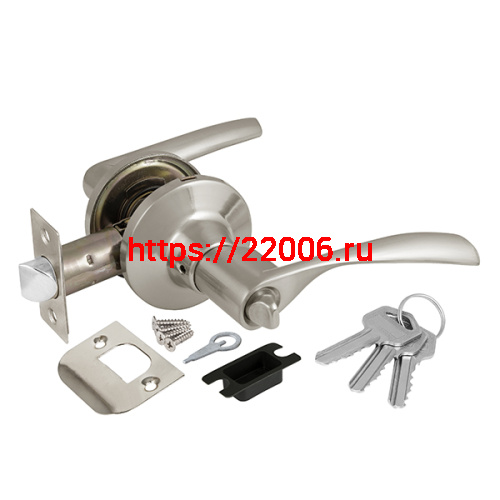 Ручка Ajax (Аякс) защелка DK610 SN-ET (6010 SN-E) (кл./фик.) мат. никель